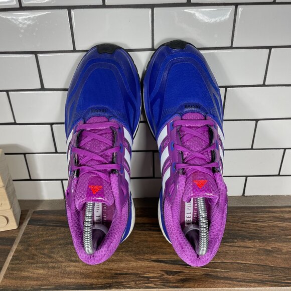 adidas Response Boost Techfit Womens Size 8 Running Shoes Blue Purple Sneaker - Picture 6 of 13